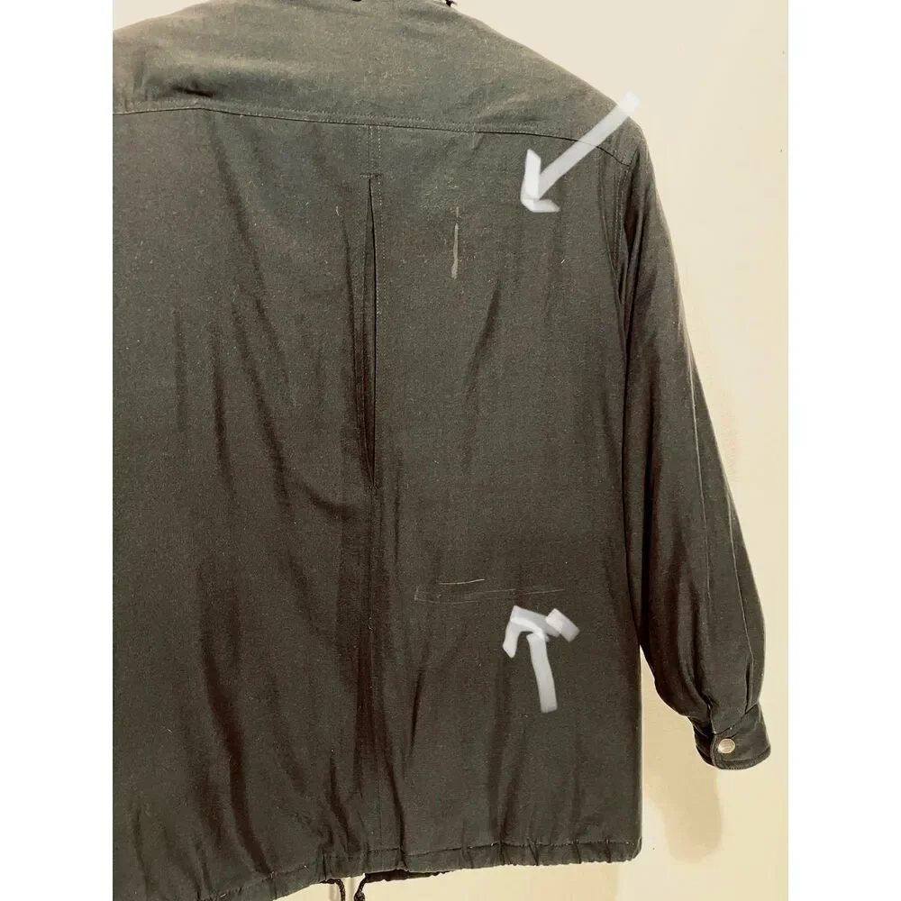 Bromley Sport real Down barn jacket black quilted liner winter warm womens M